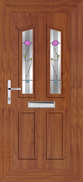 Golden Oak Kishorn Two Ronay Upvc front door