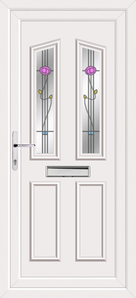 White Kishorn Two Ronay Upvc front door