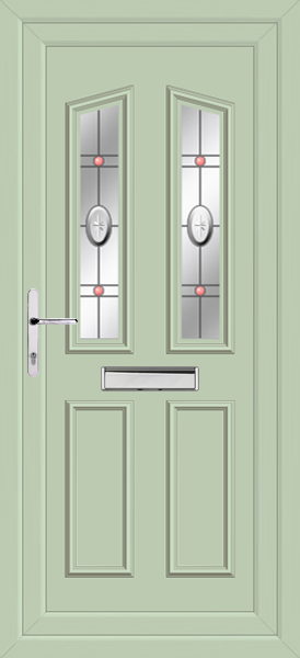 Chartwell Green Kishorn Two Rosette entrance doors