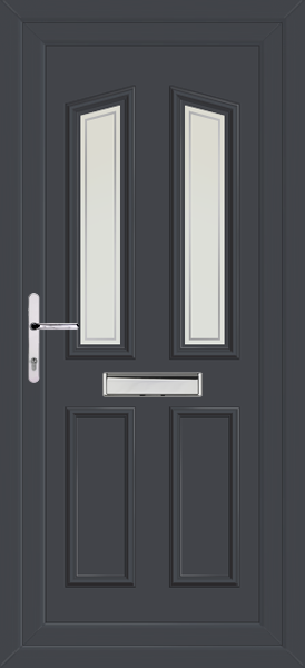 Anthracite Grey Kishorn Two Pavia Upvc Front Door