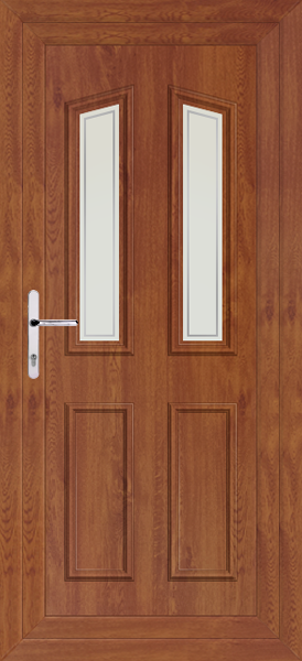 Golden Oak Kishorn Two Pavia Upvc Back Door