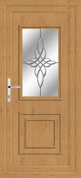Irish Oak Leven Classic Blenvie Upvc Back Door
