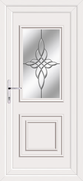 White Leven Classic Blenvie Upvc Back Door