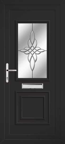 Black Leven Classic Blenvie Upvc front doors