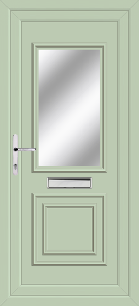 Chartwell Green Leven classic Clear/Pattern pvcu front doors