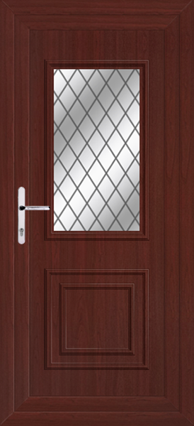 Rosewood Leven Classic Diamond Lead Upvc Back Door
