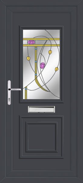 Anthracite Grey Leven Classic Ensay Upvc front door