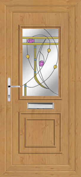 Irish Oak Leven Classic Ensay Upvc front door
