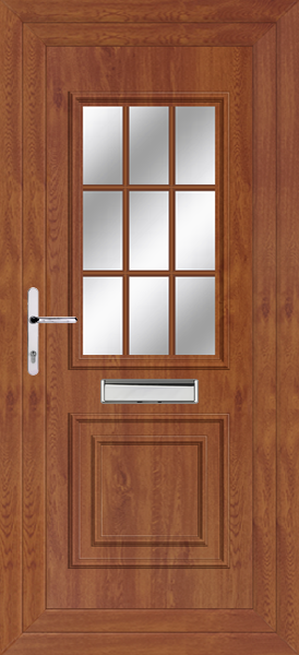 Golden Oak Leven classic Georgian Bar front door