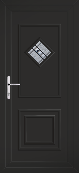 Black Leven One Massa Upvc Back Door