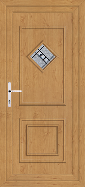 Irish Oak Leven One Massa Upvc Back Door