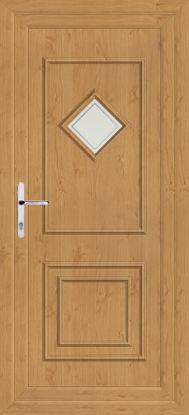 Irish Oak Leven One Pavia Upvc Back Door