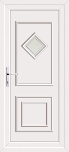 White Leven One Pavia Upvc Back Door