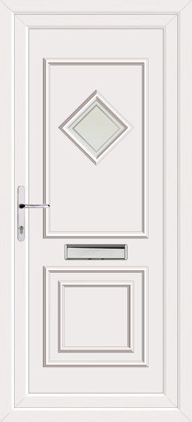 White Leven One Pavia Upvc Front Door