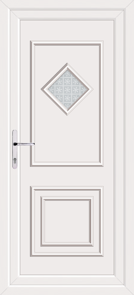 White Leven One Pesaro Upvc Back Door