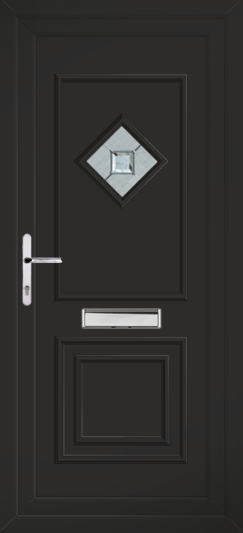 Black Leven One Venice Upvc Front Door