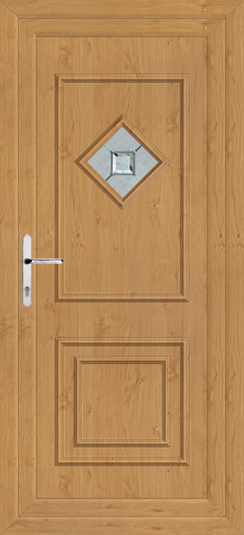 Irish Oak Leven One Venice Upvc Back Door