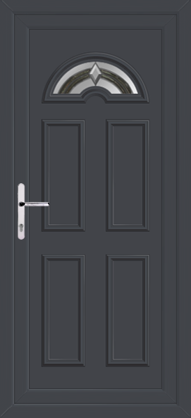 Anthracite Grey Lomond One Ag-ate Upvc Back Door