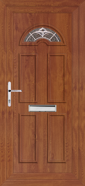 Golden Oak Lomond Albi upvc front doors