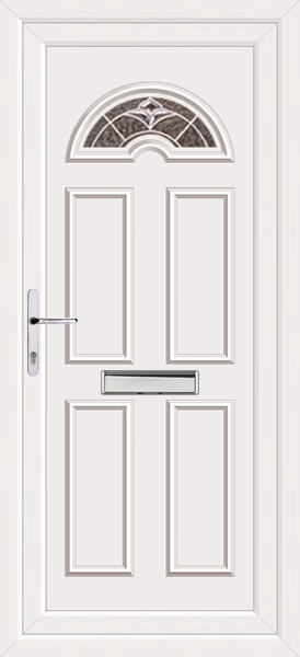 White Lomond Albi upvc front doors