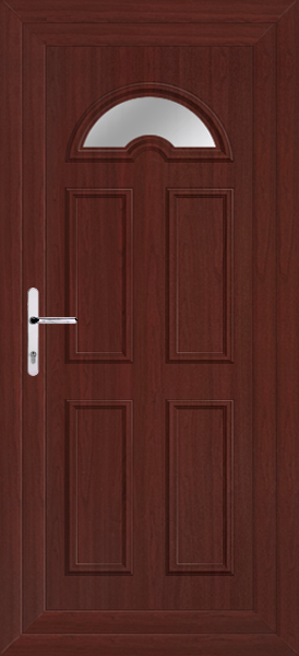 Rosewood Lomond One Clear/Pattern Upvc Back Door