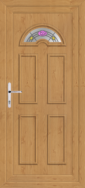 Irish Oak Lomond One Eday Upvc Back Door