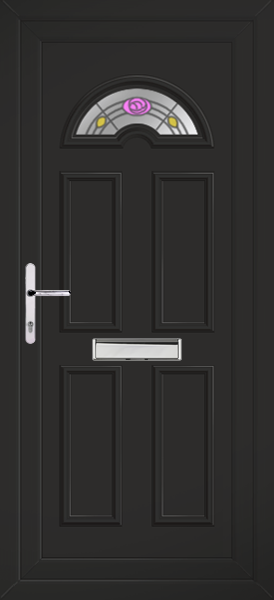 Black Lomond Eday pvc front door
