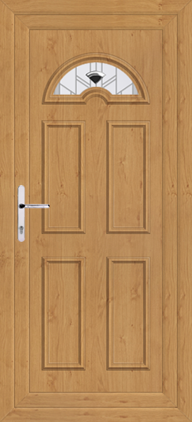Irish Oak Lomond One Roma Upvc Back Door