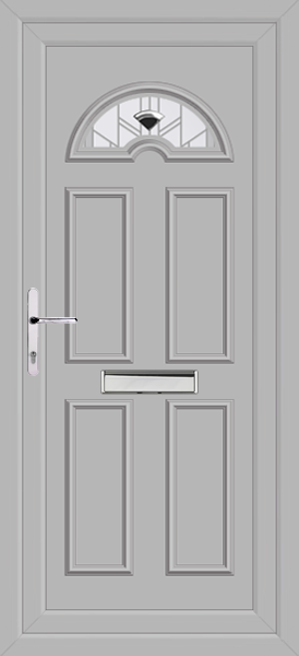 Agate Grey Lomond One Roma Upvc Door
