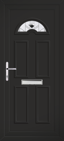 Black Lomond One Roma Upvc Door