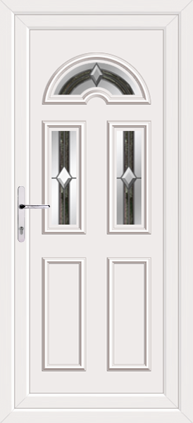White Lomond Three Ag-ate Upvc Back Door