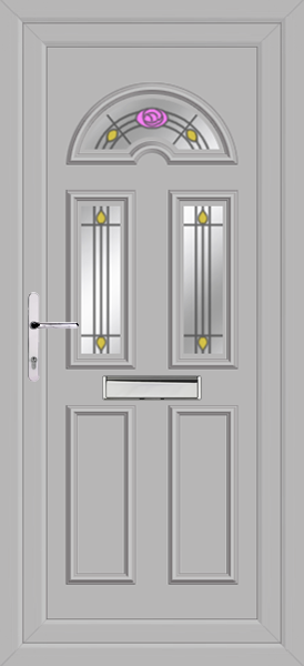 Agate Grey Lomond Three Eday Upvc Door