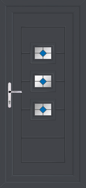 Anthracite Grey Lussa Blue Diamond Upvc Back Door