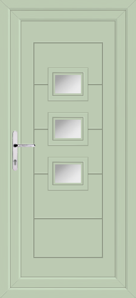 Chartwell Green Lussa Clear/Pattern Upvc Back Door