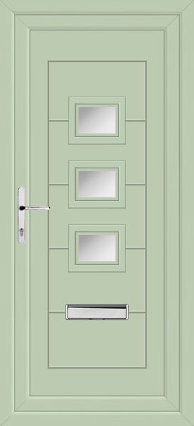 Chartwell Green Lussa Clear/Pattern Upvc Front Door