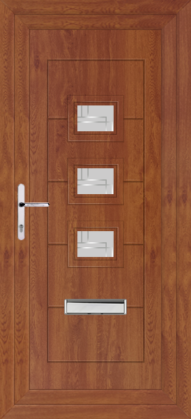 Golden Oak Lussa Roma Upvc Front Door
