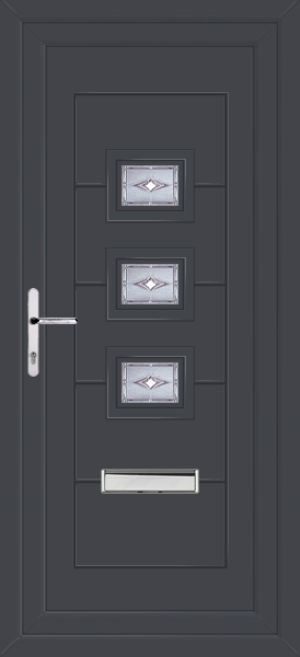 Anthracite Grey Lussa Savona Upvc Front Door