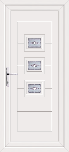 White Lussa Savona Upvc Back Door