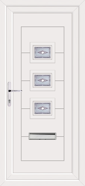 White Lussa Savona Upvc Front Door
