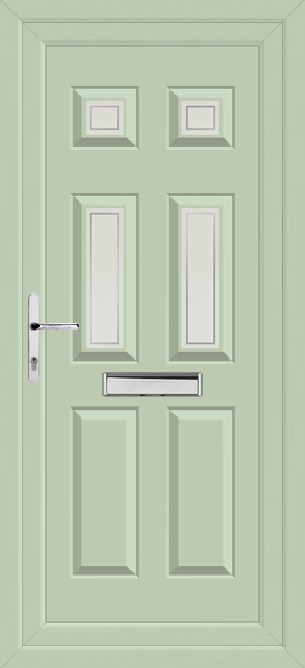 Chartwell Green Lynne Four Pavia upvc front door