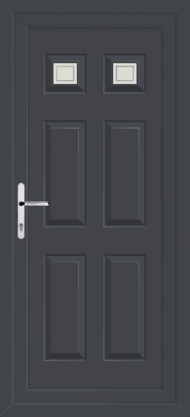 Anthracite Grey Lynne Two Pavia Upvc Back Door