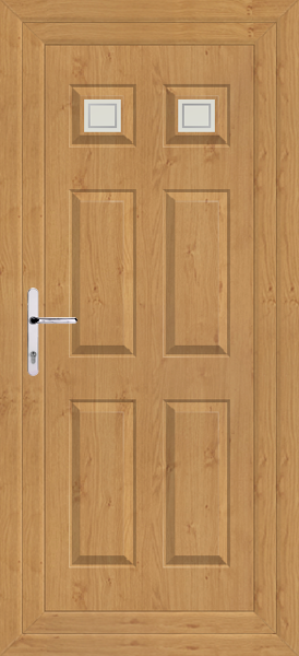 Irish Oak Lynne Two Pavia Upvc Back Door