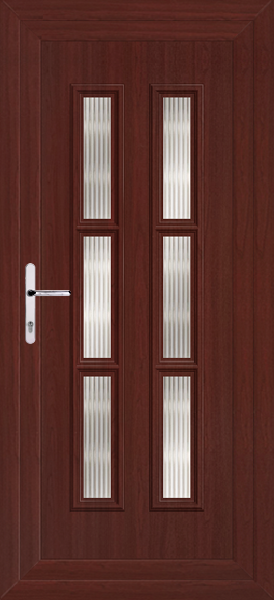Rosewood Lyon Six Reeded Upvc Back Door