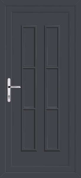 Anthracite Grey Lyon Solid Upvc Back Door