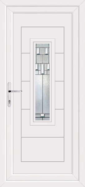 White Montrose Bienno Upvc Back Door