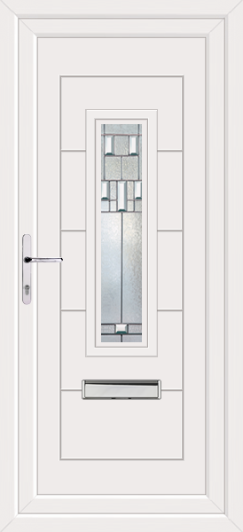 White Montrose Bienno Upvc Front Door