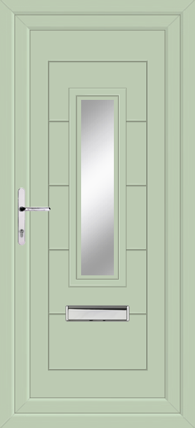 Chartwell Green Montrose Clear/Pattern Upvc Front Door