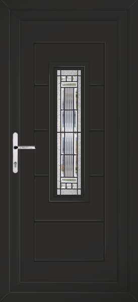 Black Montrose Massa Upvc Back Door