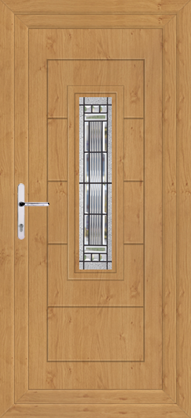 Irish Oak Montrose Massa Upvc Back Door