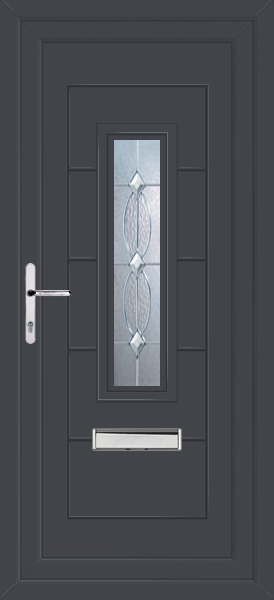 Anthracite Grey Montrose Mezanno Upvc Front Door